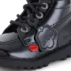 Kick Hi Zip für Kleinkinder, Unisex, Lackleder, Schwarz