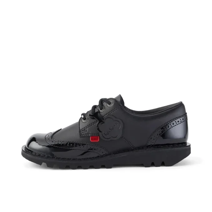 Kick Lo Brogue Leder Schwarz für Erwachsene