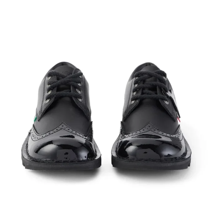 Kick Lo Brogue Leder Schwarz für Erwachsene