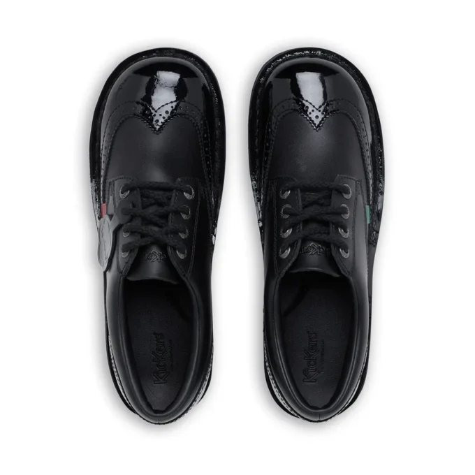 Kick Lo Brogue Leder Schwarz für Erwachsene