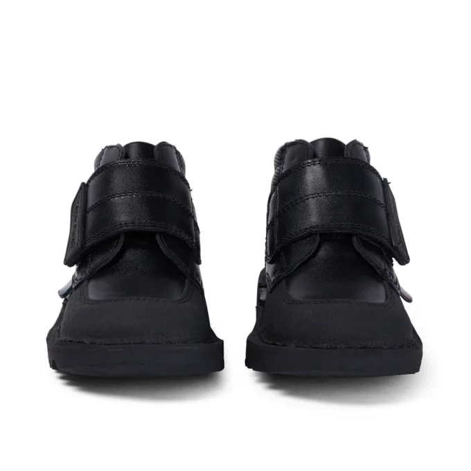 Kick Mid Scuff Leder für Jungen, schwarz