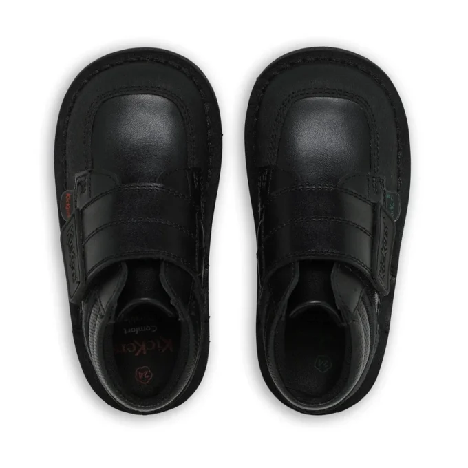 Kick Mid Scuff Leder für Jungen, schwarz