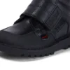 Kick Mid Scuff Leder für Jungen, schwarz