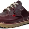 Kick Mule für Erwachsene, Unisex, Dunkelrot