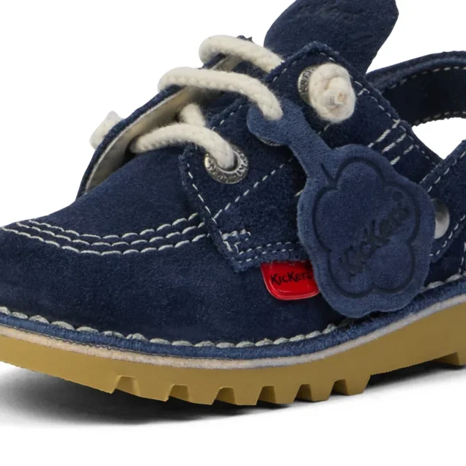 Kick Mule für Kleinkinder, Unisex, Wildleder, Marineblau