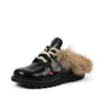 Kick Mule Fur Mains Black für Erwachsene, Unisex Kick Mule Fur Mains Black für Erwachsene, Unisex