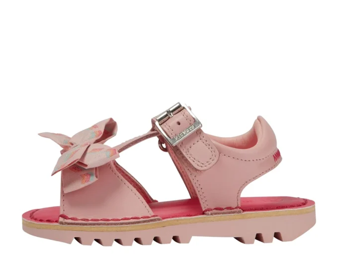 Kick Sandal für kleine Mädchen aus Leder, rosa