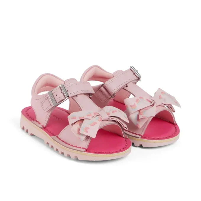 Kick Sandal für kleine Mädchen aus Leder, rosa