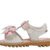Kick Sandal für kleine Mädchen aus Leder, weiß