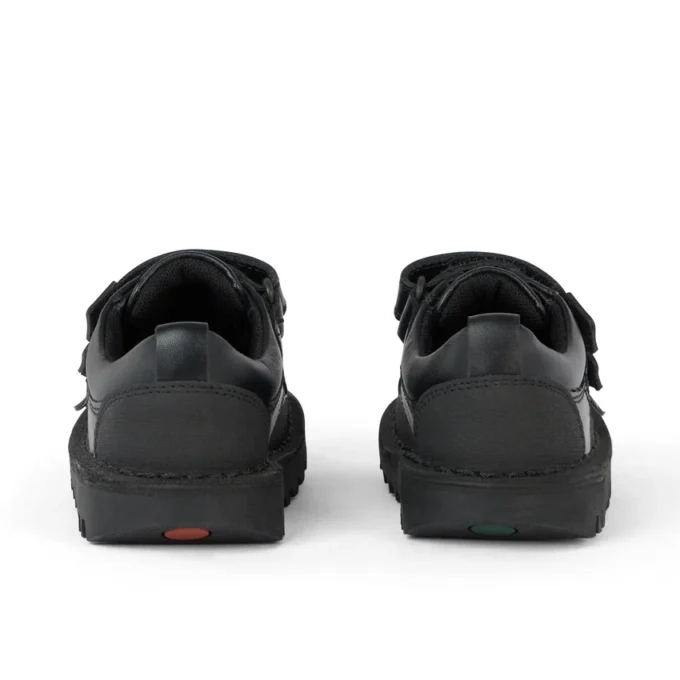 Kick Scuff Twin Leder Schwarz für kleine Jungen