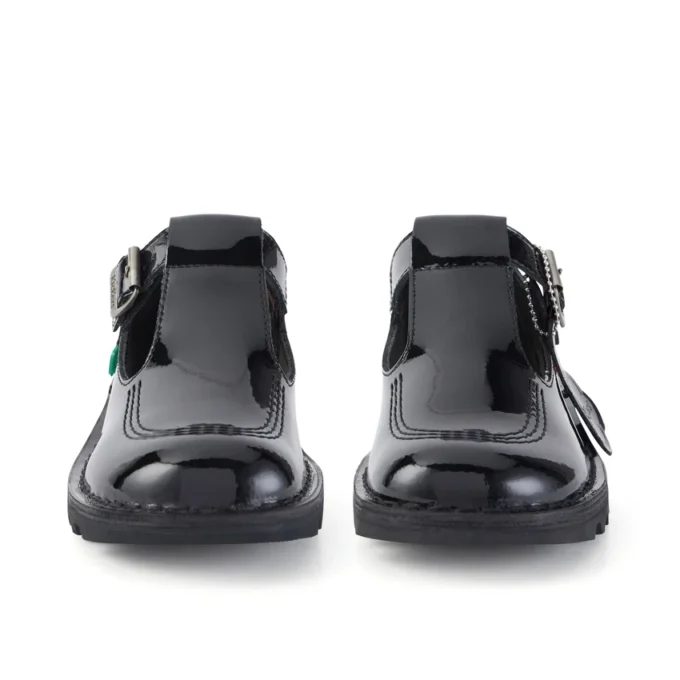 Kick T-Bar für Damen aus Lackleder, schwarz