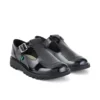 Kick T-Bar für Damen aus Lackleder, schwarz