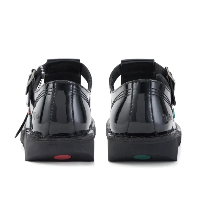 Kick T-Bar für Damen aus Lackleder, schwarz
