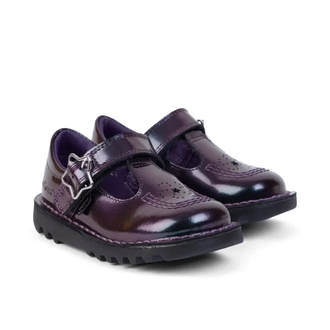 Kick T-Bar Galactic Lackleder für Mädchen, lila