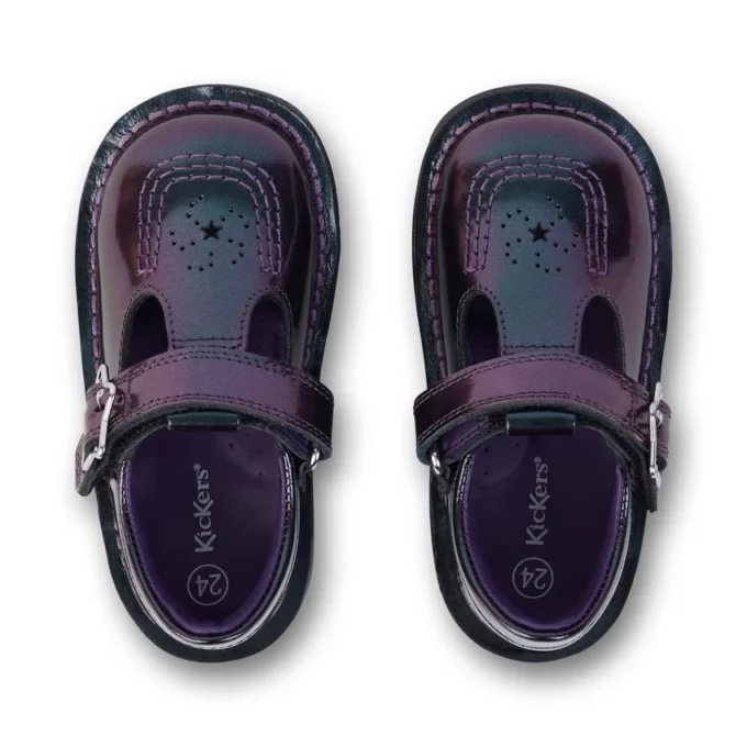 Kick T-Bar Galactic Lackleder für Mädchen, lila