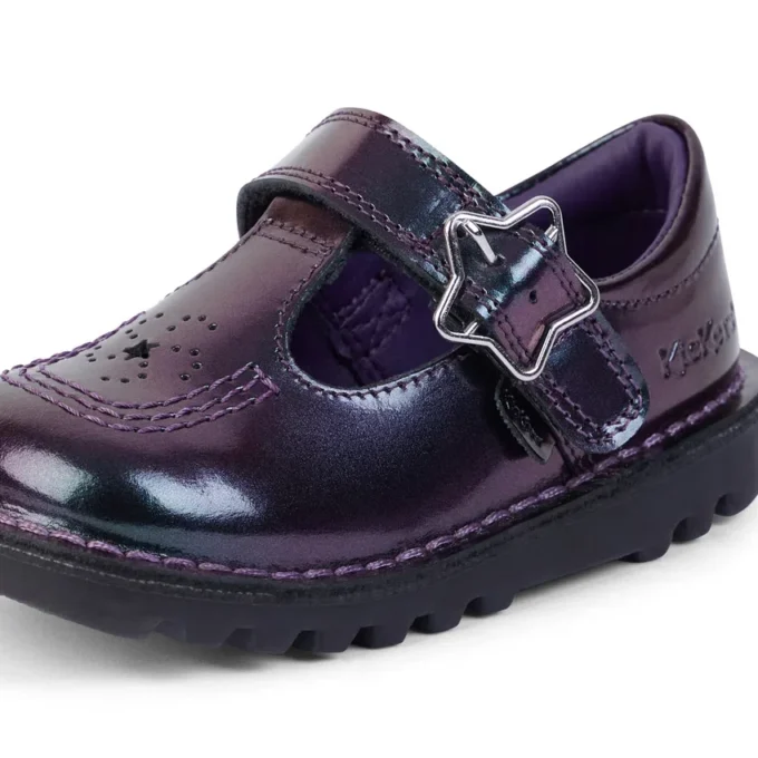 Kick T-Bar Galactic Lackleder für Mädchen, lila