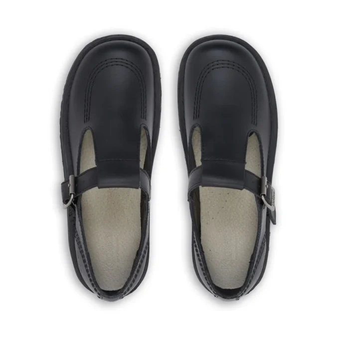 Kick T-Bar Leder Schwarz für Erwachsene (Damen)