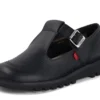 Kick T-Bar Leder Schwarz für Erwachsene (Damen)