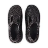 Kick T-Bar-Plateauschuhe für Damen, Leder, schwarz