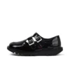 Kick T Double für Erwachsene, Damen, Lackleder, Schwarz