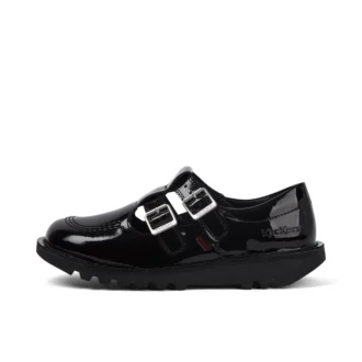 Kick T Double für Erwachsene, Damen, Lackleder, Schwarz