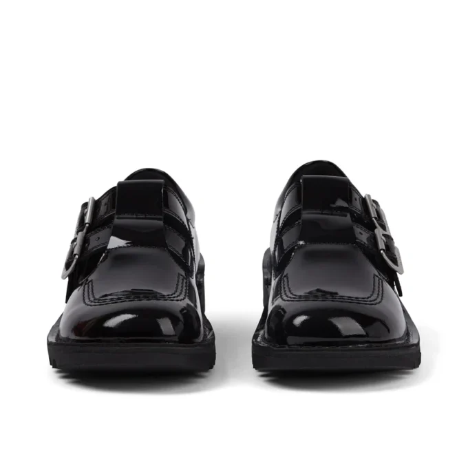 Kick T Double für Erwachsene, Damen, Lackleder, Schwarz