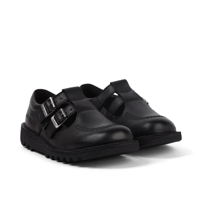 Kick T Double Leder Schwarz für Erwachsene