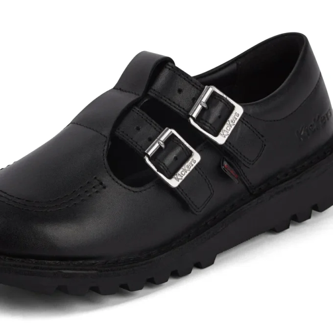 Kick T Double Leder Schwarz für Erwachsene