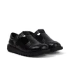 Kick Tbar Croc Leder Schwarz für Damen