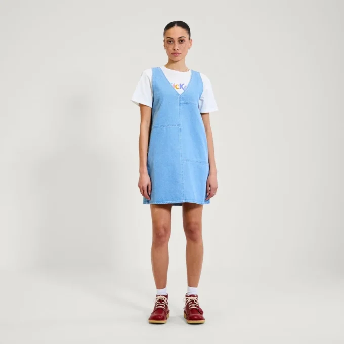Kickers Classic Denim Minikleid für Damen, Blau Kickers Classic Denim Minikleid für Damen, Blau