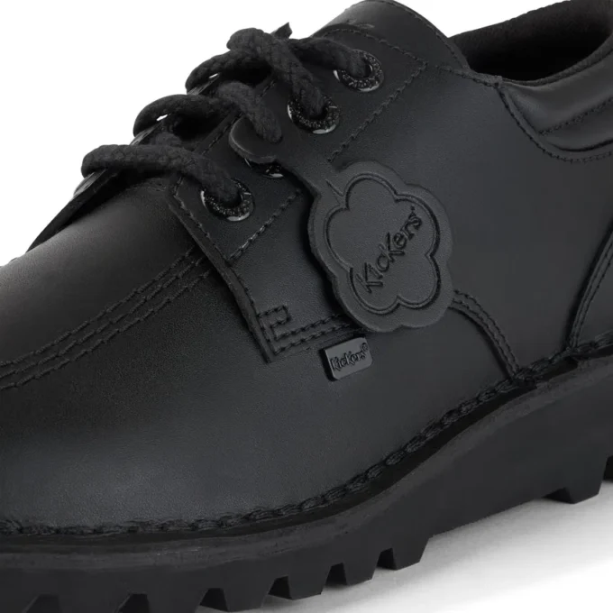 Kickers Classic Kick Lo Padded Leather für Herren, schwarz