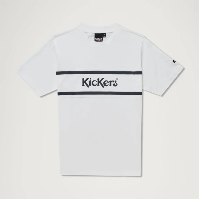 Kickers Classic Kurzarm-T-Shirt für Herren, Weiß Kickers Classic Kurzarm-T-Shirt für Herren, Weiß