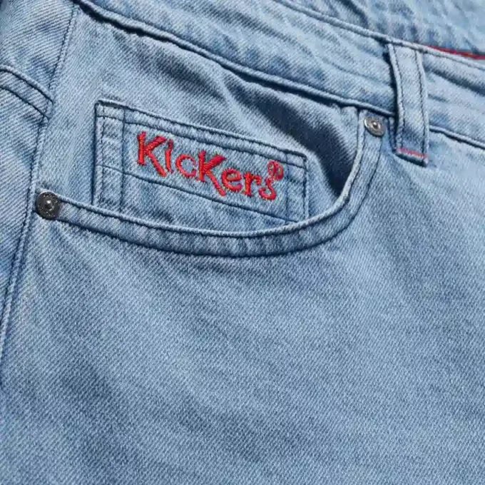 Kickers Classic Straight Leg Jeans für Herren, Blau Kickers Classic Straight Leg Jeans für Herren, Blau