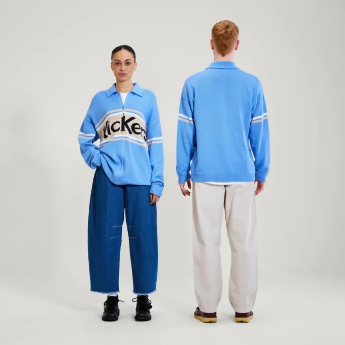 Kickers Classic Unisex-Strickjacke mit durchgehendem Reißverschluss für Erwachsene, Blau Kickers Classic Unisex-Strickjacke mit durchgehendem Reißverschluss für Erwachsene, Blau