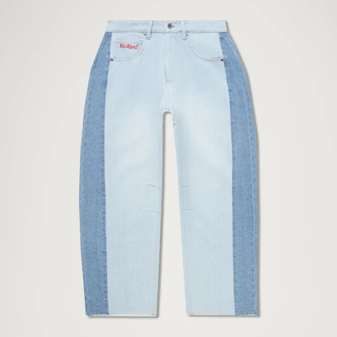 Kickers Classic Wide Leg Barrel Jeans für Damen, Blau