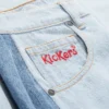 Kickers Classic Wide Leg Barrel Jeans für Damen, Blau