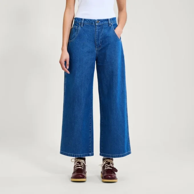 Kickers Classic Wide Leg Jeans für Erwachsene, Damen, Blau