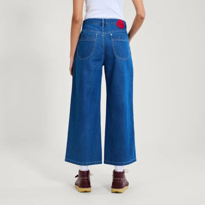 Kickers Classic Wide Leg Jeans für Erwachsene, Damen, Blau