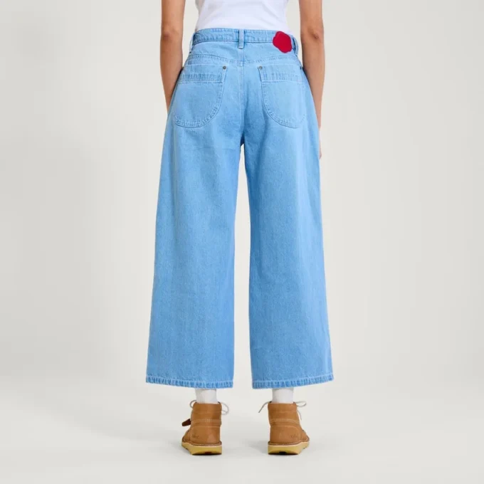 Kickers Classic Wide Leg Jeans für Erwachsene, Damen, Blau