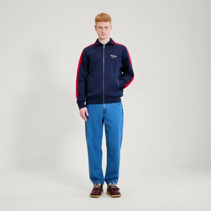 Kickers Classic Zip-Through-Strickjacke für Herren, Marineblau Kickers Classic Zip-Through-Strickjacke für Herren, Marineblau