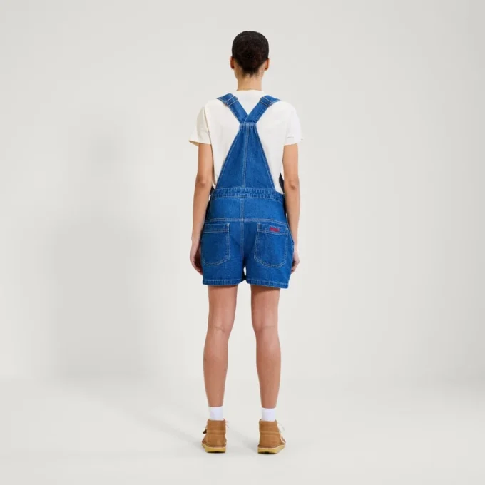 Kickers Classics Latzhose für Damen, kurz, blau