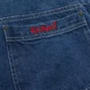 Kickers Classics Latzhose für Damen, kurz, blau