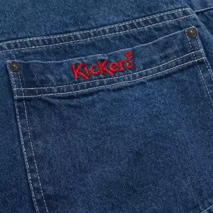 Kickers Classics Latzhose für Damen, kurz, blau