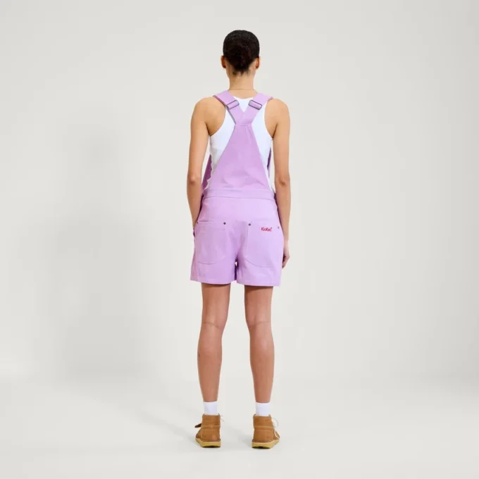 Kickers Classics Latzhose für Erwachsene, Damen, kurz, lila