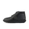 Kickers Kick Hi für Herren, gepolstert, Leder, Schwarz