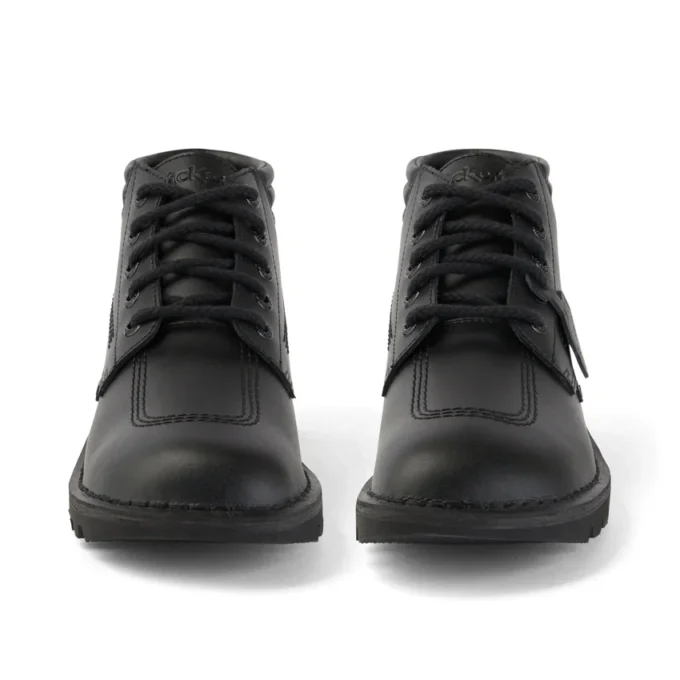 Kickers Kick Hi für Herren, gepolstert, Leder, Schwarz