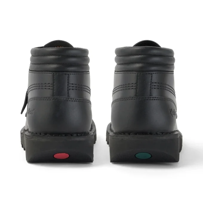 Kickers Kick Hi für Herren, gepolstert, Leder, Schwarz