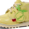Kickers Kick Hi Fruit Lackleder für Kleinkinder, gelb