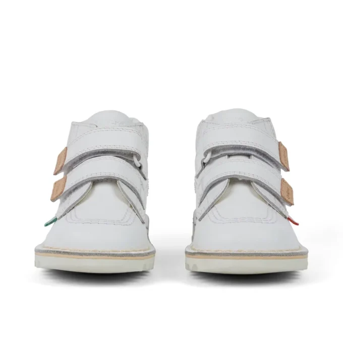 Kickers Kick Hi Roll Unisex für Kleinkinder, Leder, Weiß Kickers Kick Hi Roll Unisex für Kleinkinder, Leder, Weiß
