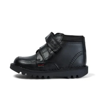 Kickers Kick Hi Scuff für Jungen, Leder, schwarz